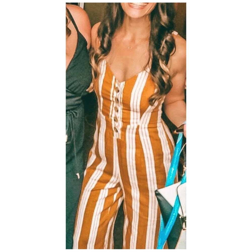 Striped Jumpsuit